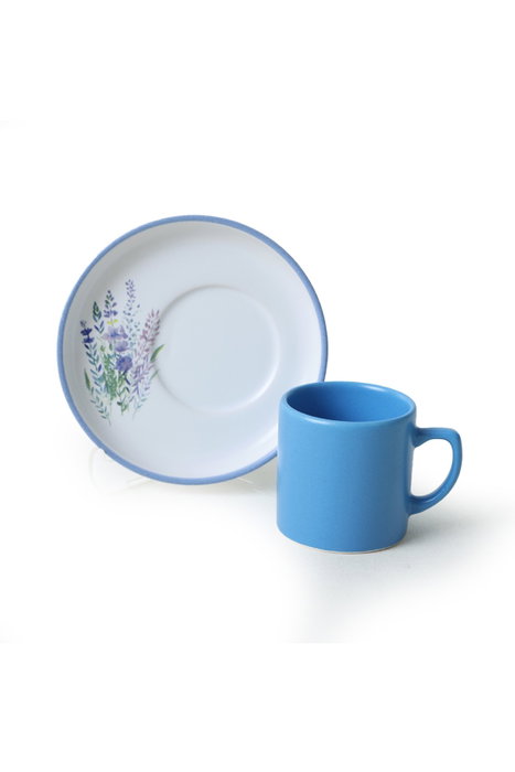 Hermia Juego de Tazas de Café y Platillos Multicolor de 12 Piezas Hermia Juego de Tazas de Café y Platillos Multicolor de 12 Piezas